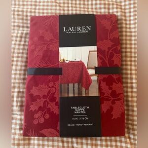 Lauren Ralph Lauren Crimson Tablecloth